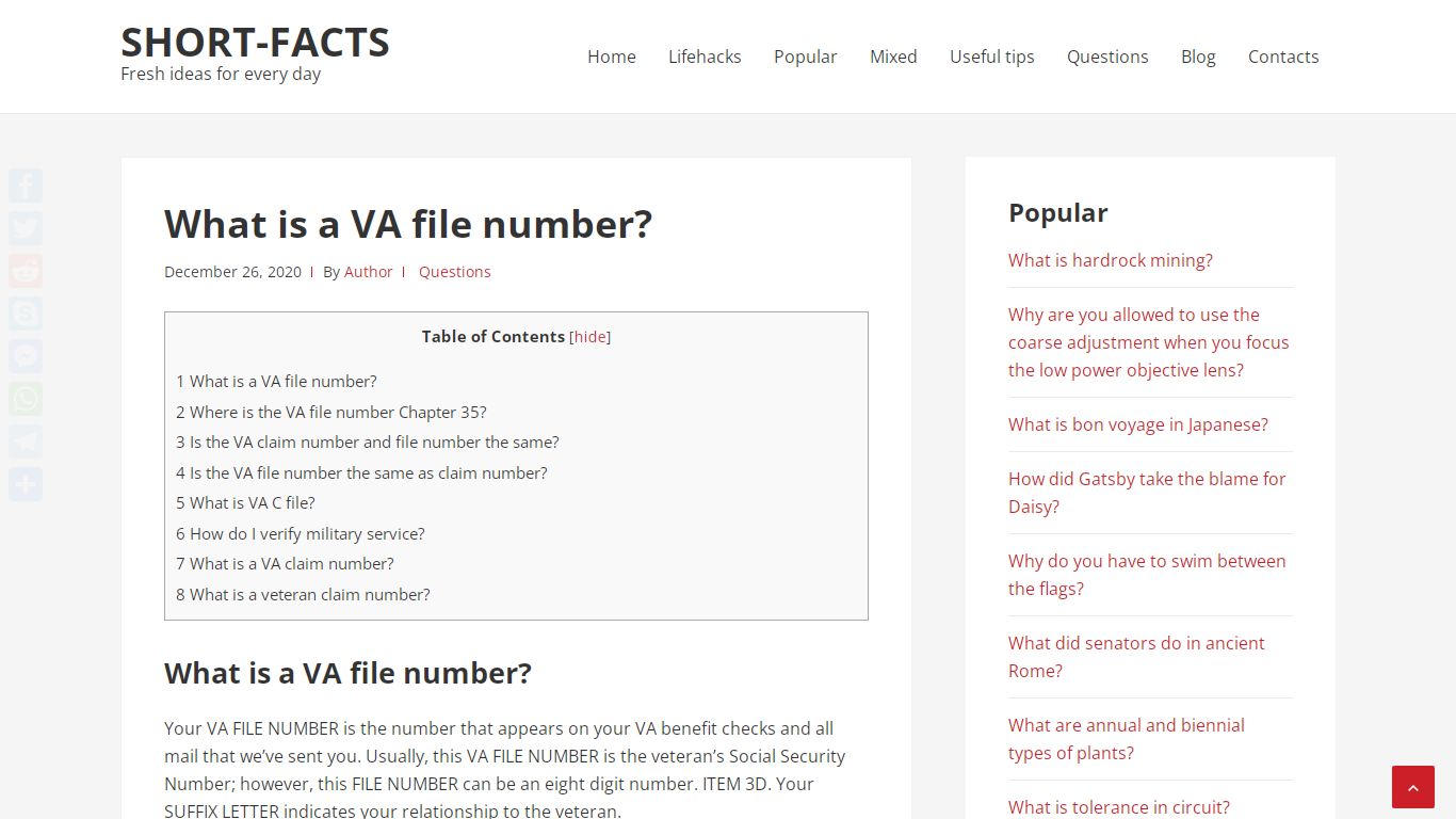 What is a VA file number? – Short-Facts