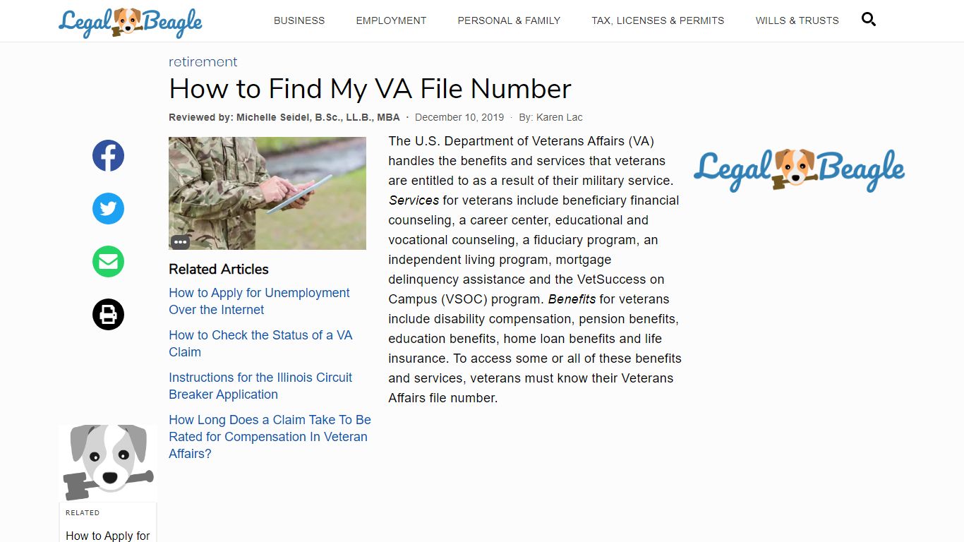 How to Find My VA File Number | Legal Beagle