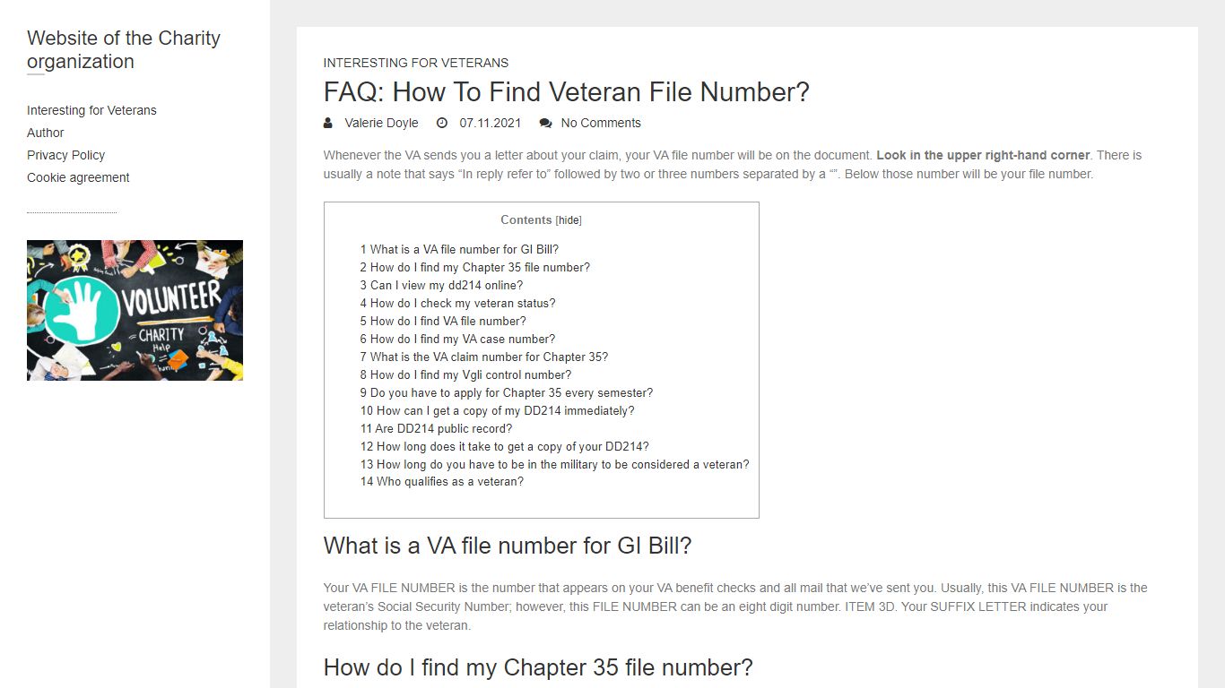 FAQ: How To Find Veteran File Number?