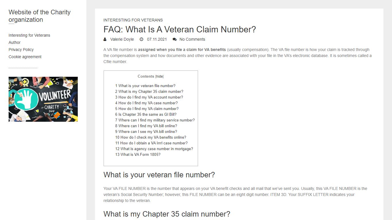 FAQ: What Is A Veteran Claim Number?